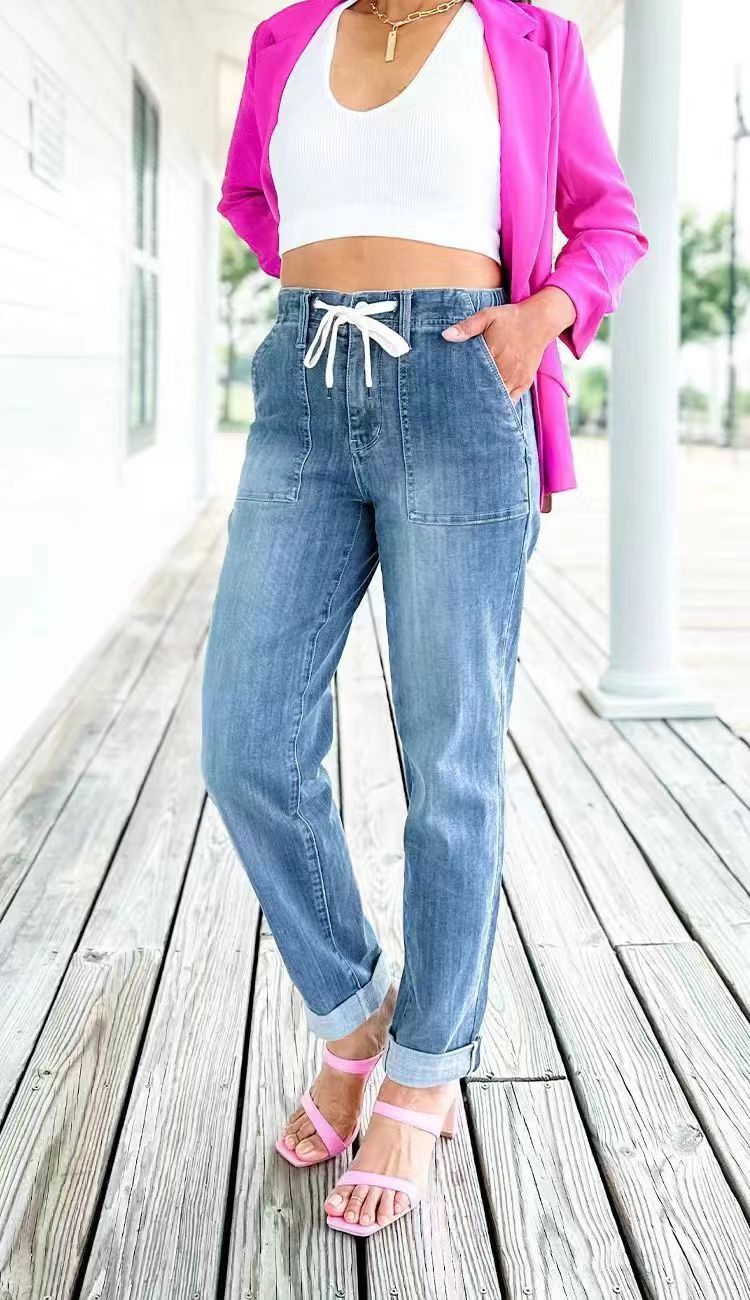 Women's Loose All-match Casual Straight-leg Jeans