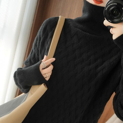 Women's Turtleneck Thread Warm Sweater Knitted Bottoming Shirt