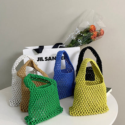 Sac de plage en maille polyvalent tissé à la main