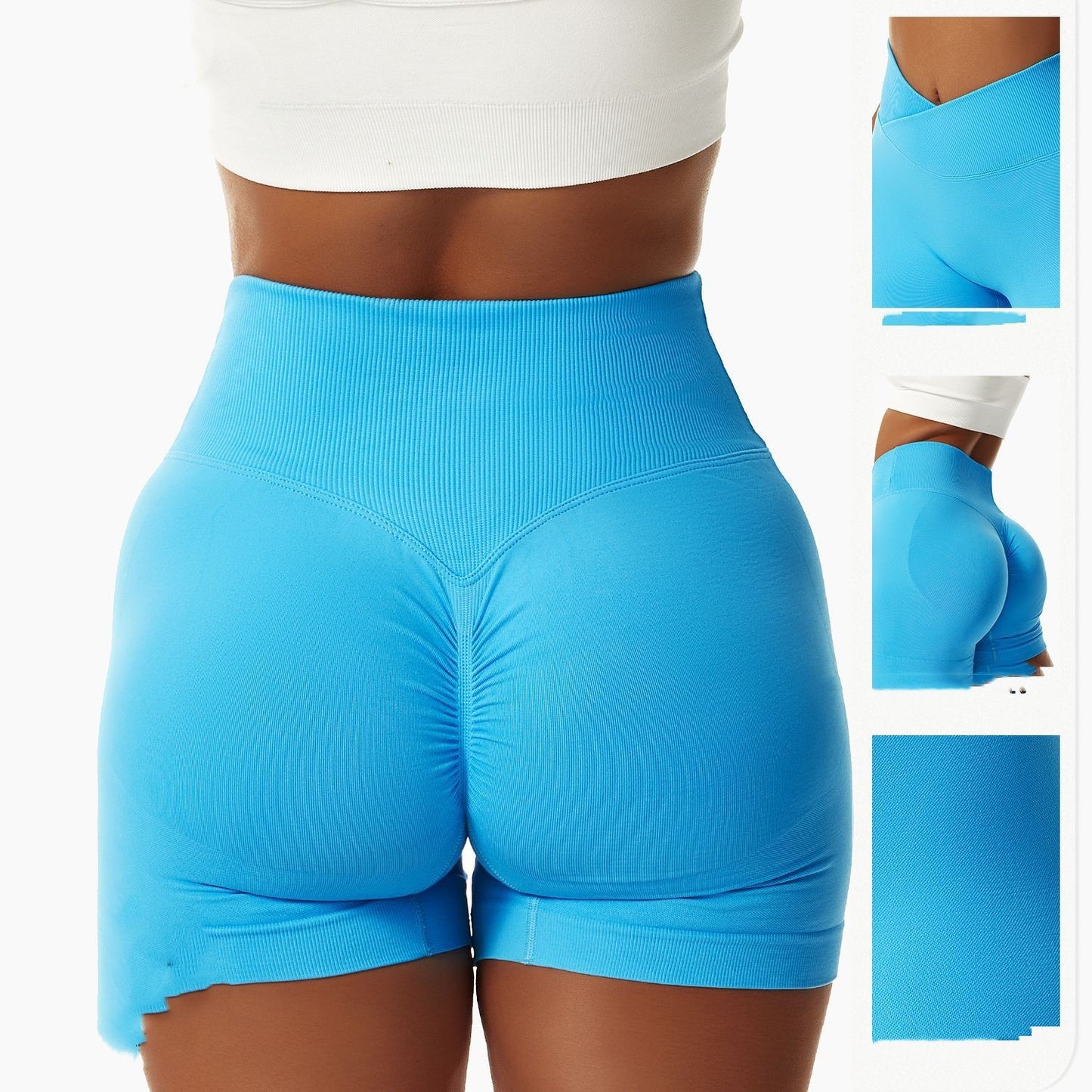 Enge nahtlose Sportshorts für Damen