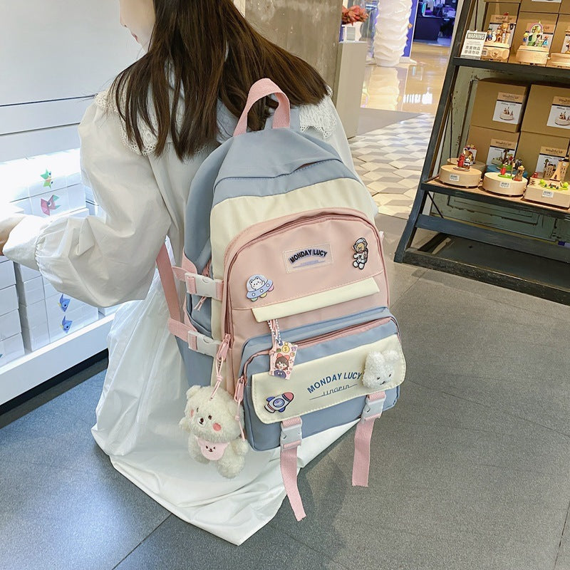 Elementary School Students' Mori All-match Backpack Large Capacity Shoulders