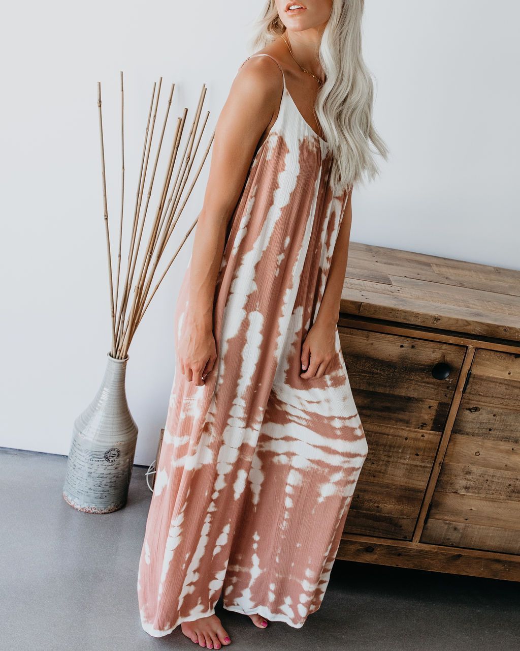 Tie-dye Jumpsuit Loose Pants