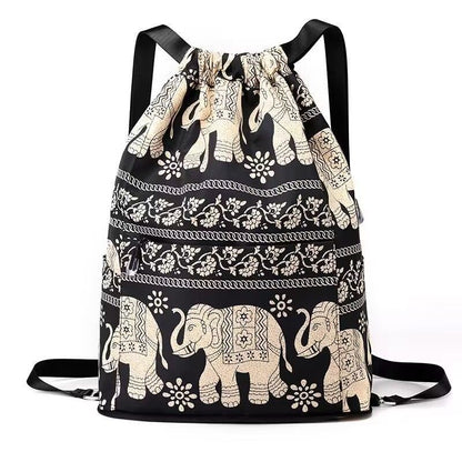 Women's Fashion Large Capacity Drawstring Backpack