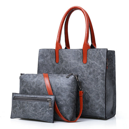 Three-piece Women's Bag European And American Fashion Retro