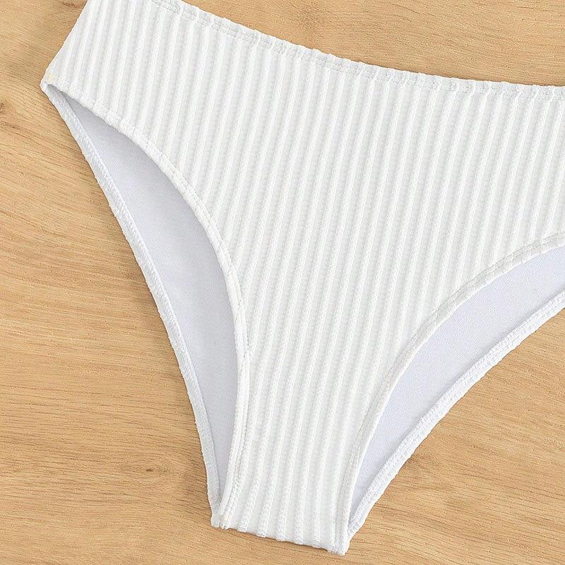 Maillot de bain bikini fendu pour femme