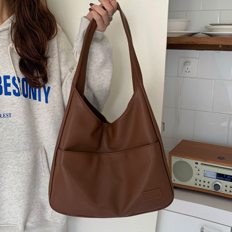 Sac fourre-tout tendance grande capacité, sac à bandoulière décontracté pour femme, sac à main pour les déplacements quotidiens, pour les étudiants