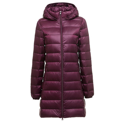 Manteau en duvet léger amovible pour automne et hiver