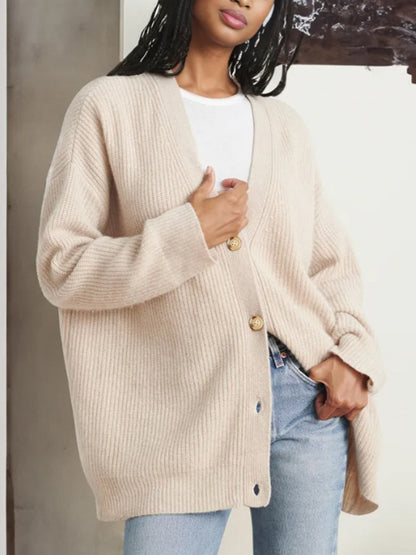 Manteau pull cardigan de couleur unie populaire pour femmes