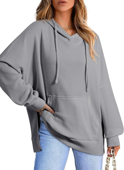 Sweat-shirt à manches longues avec poche pour femme