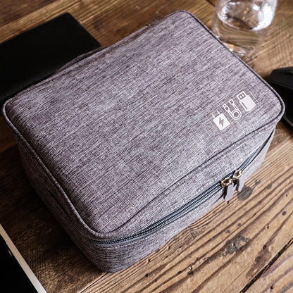 Electronic storage bag cationic polyester data cable storage bag Multi-function digital package