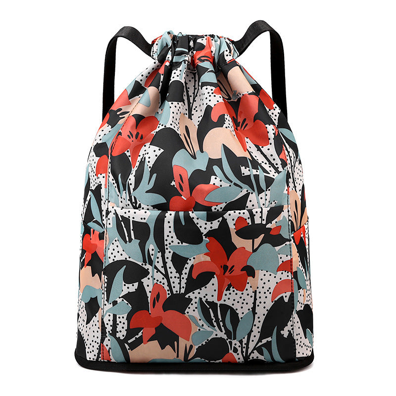 Women's Fashion Large Capacity Drawstring Backpack