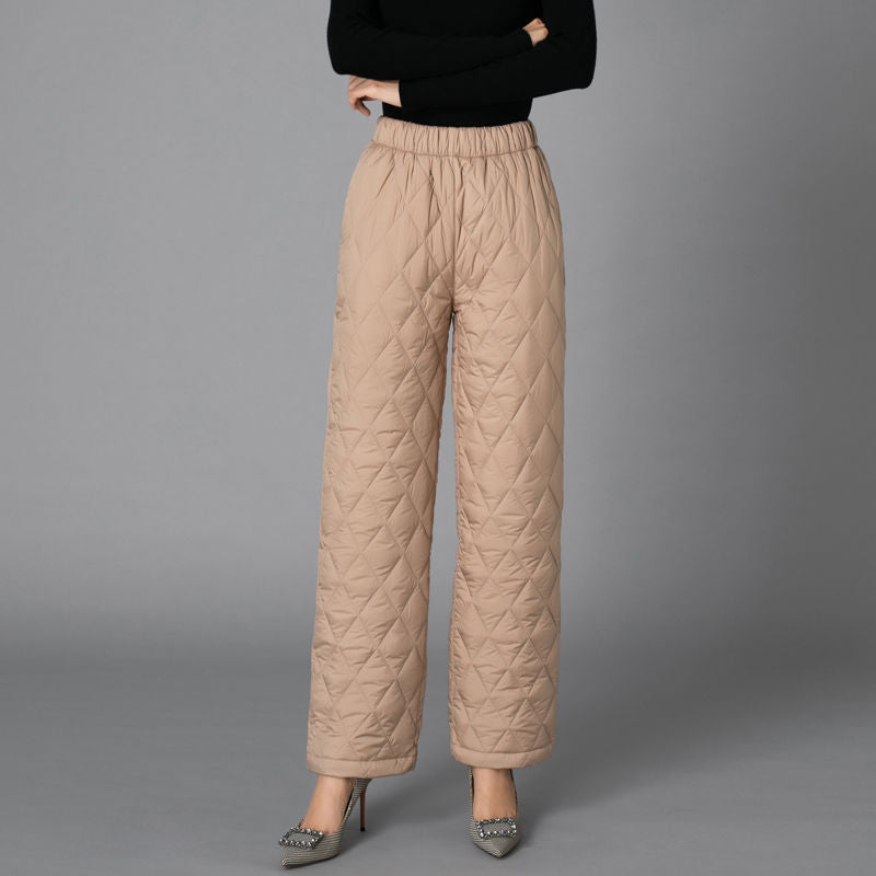 Pantalon en coton coupe droite oversize décontracté