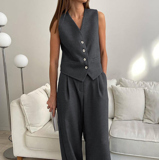 Summer New Vest Suit Pants Suit