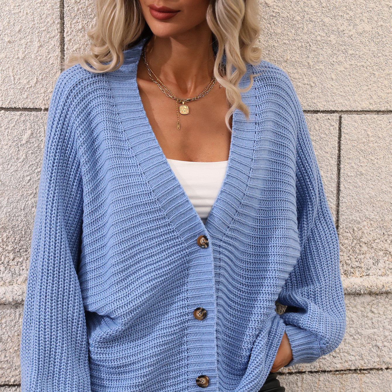 Cardigan tricoté ample pour femme