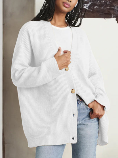 Manteau pull cardigan de couleur unie populaire pour femmes