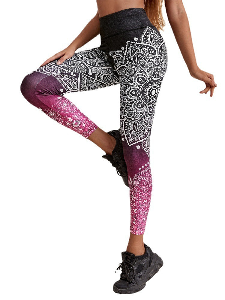 Leggings de yoga élastiques grande taille pour entraînement de course à pied