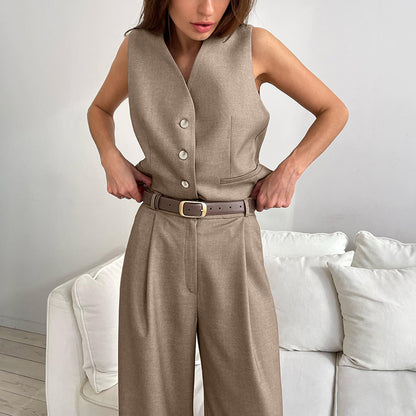 Été Nouveau Gilet Costume Pantalon Costume