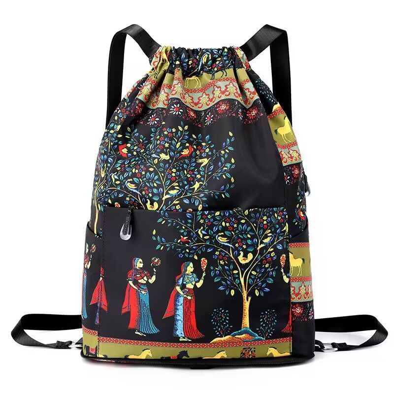 Women's Fashion Large Capacity Drawstring Backpack