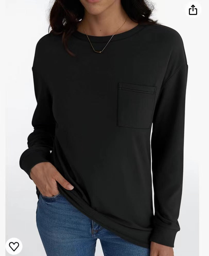 Pull ample à manches longues pour femme, vêtement de loisirs, à la mode, pour l'automne