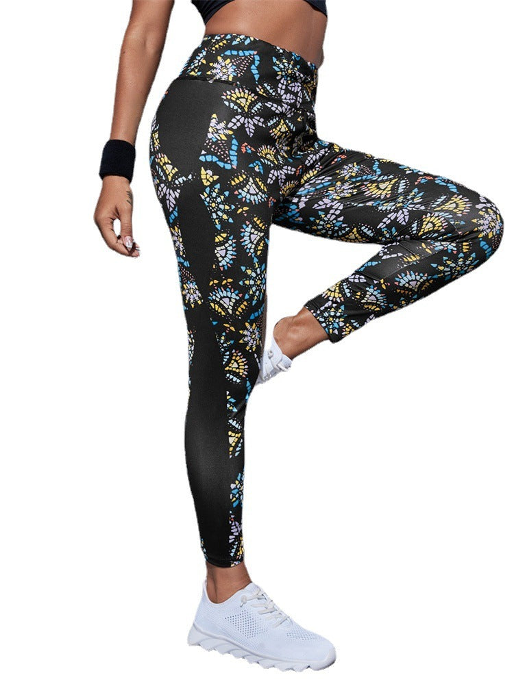 Leggings de yoga élastiques grande taille pour entraînement de course à pied