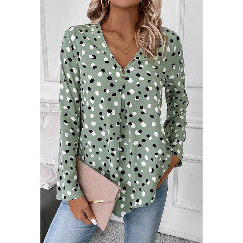 Women's European And American-style Sweet Long-sleeved Top