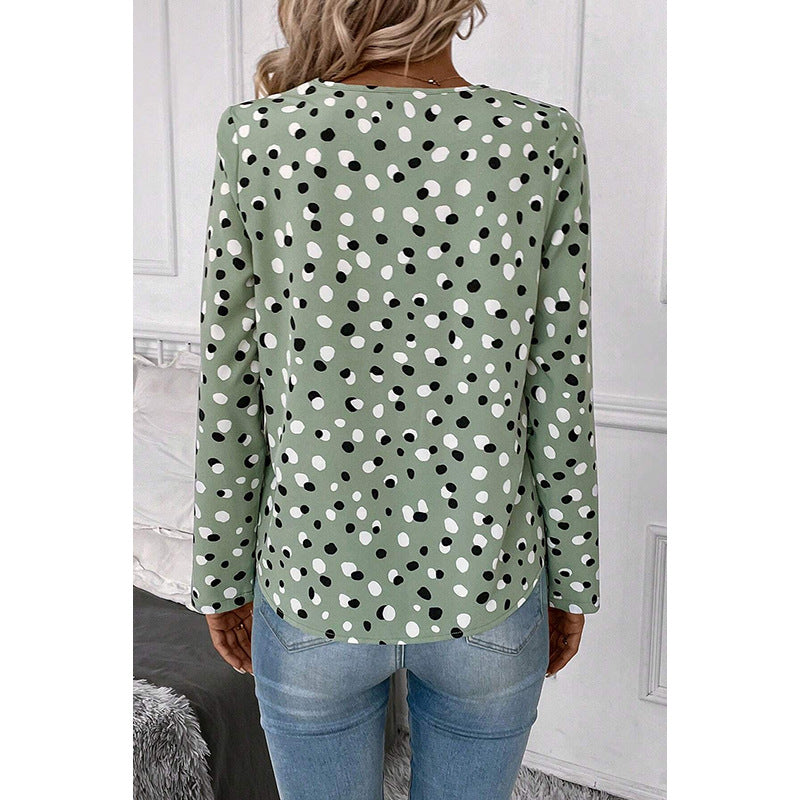 Women's European And American-style Sweet Long-sleeved Top