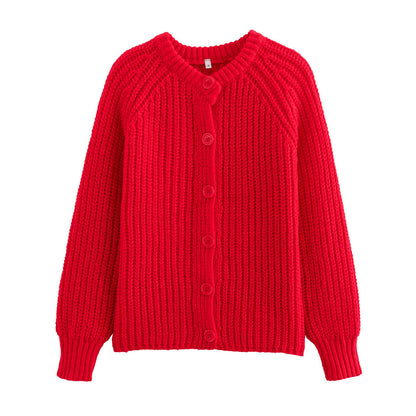 Fashionable Knitted Cardigan Easy Matching Coat