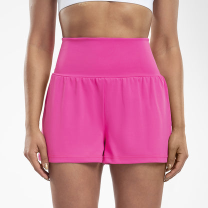 Atmungsaktive, schnelltrocknende High-Top-Yoga-Shorts für Damen