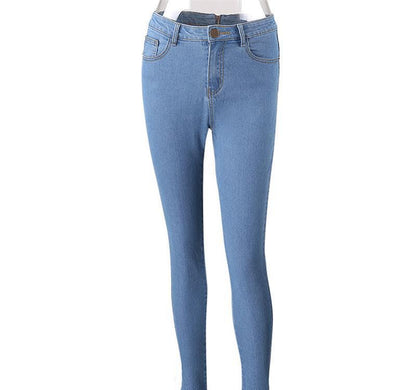 Jean skinny zippé au dos pour femme