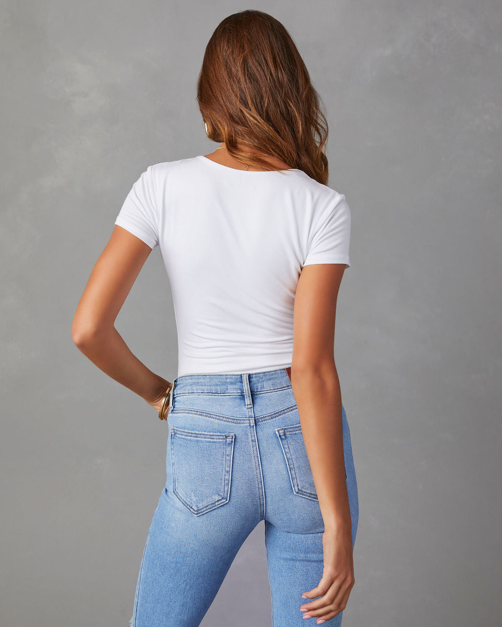 Jeans délavés à la mode pour femmes