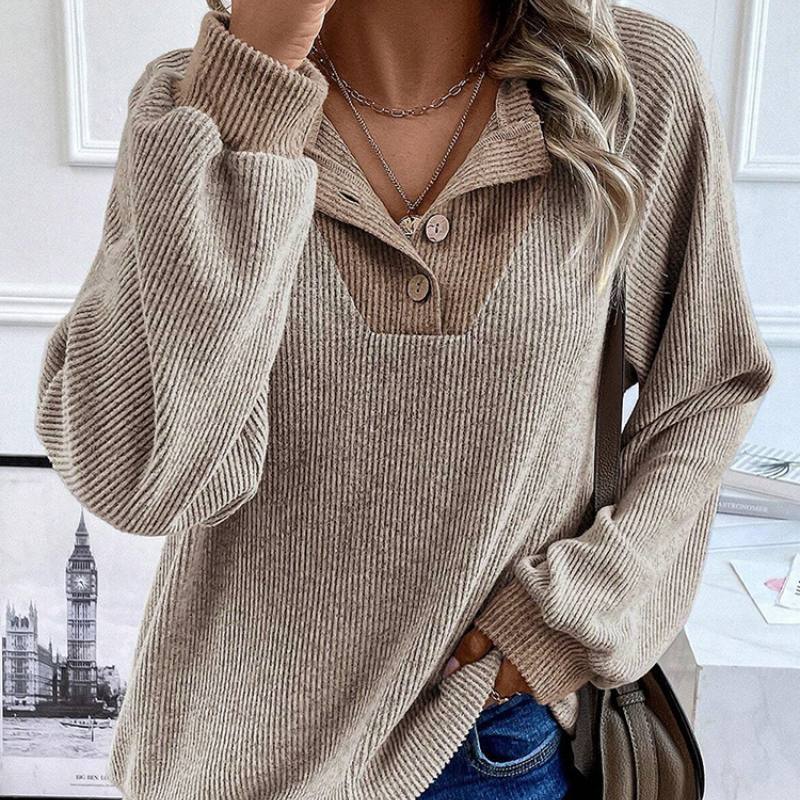 Color Block Rib Pullover Sweater