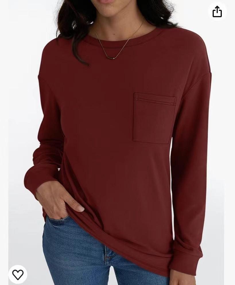 Pull ample à manches longues pour femme, vêtement de loisirs, à la mode, pour l'automne