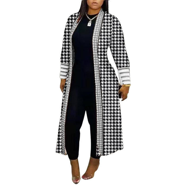 Coat Long Sleeve Stitching Loose Commuter Trench Coat