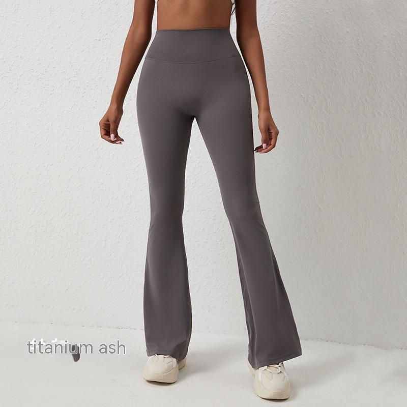 Pantalon moulant taille haute rehaussant les hanches et pantalon de fitness à jambes larges