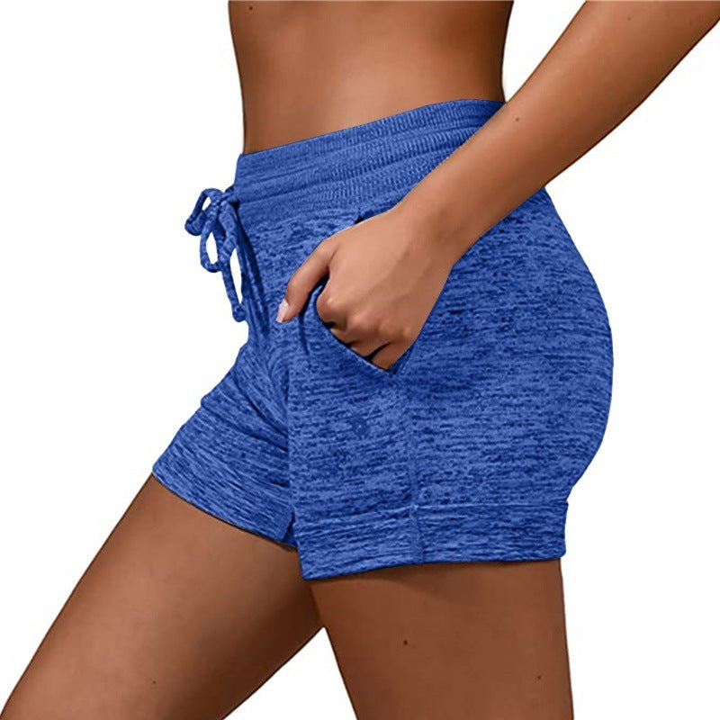 Short de sport extensible à lacets et à séchage rapide pour femme