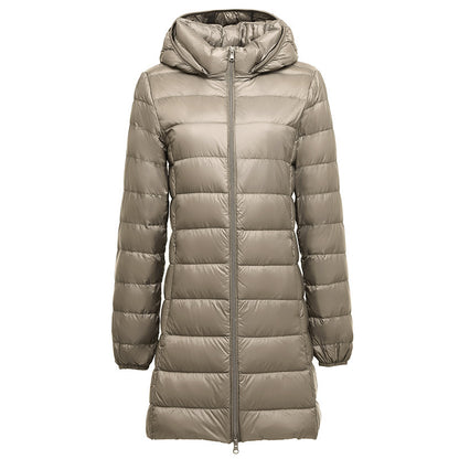 Manteau en duvet léger amovible pour automne et hiver