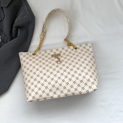 Sac à bandoulière rétro à texture de navetteur pour femme Printemps