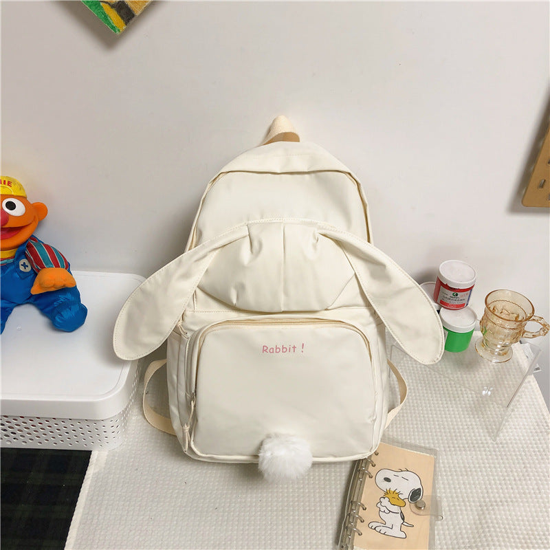 All-match Korean Style Cute Bunny Ears Backpack