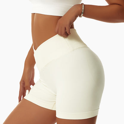 Short de sport moulant sans couture pour femme