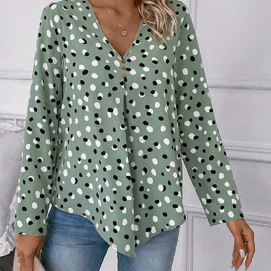 Women's European And American-style Sweet Long-sleeved Top