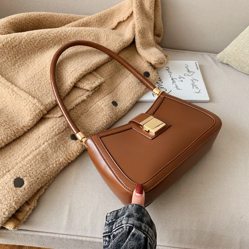 Sac à bandoulière tendance pour femme, niche française, texture, nouvelle collection