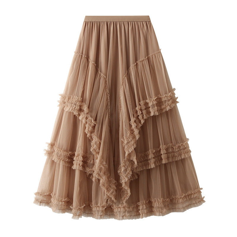 Slimming Multi-layer High-grade Gauze Skirt High-grade Skirt