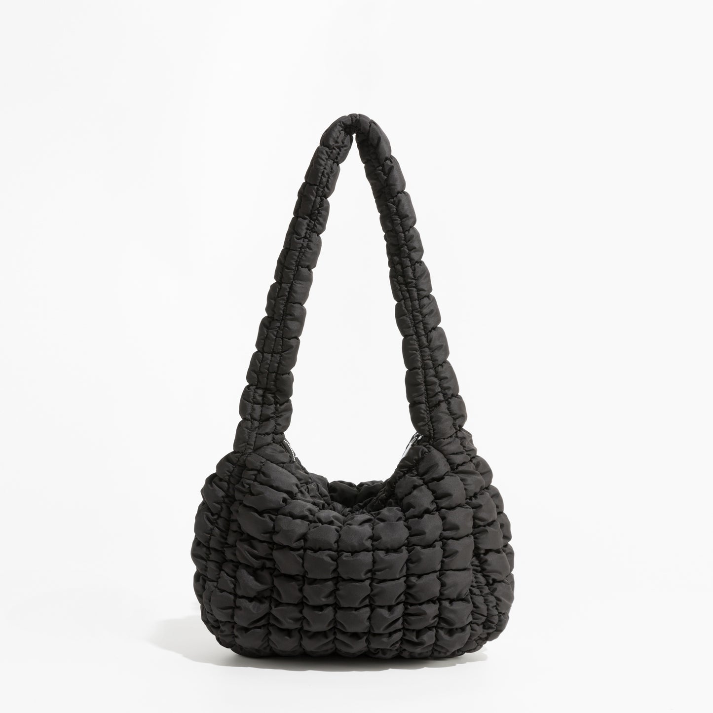 Sac à bandoulière rembourré en nylon Sac hobo simple tendance matelassé en plumes pour femme