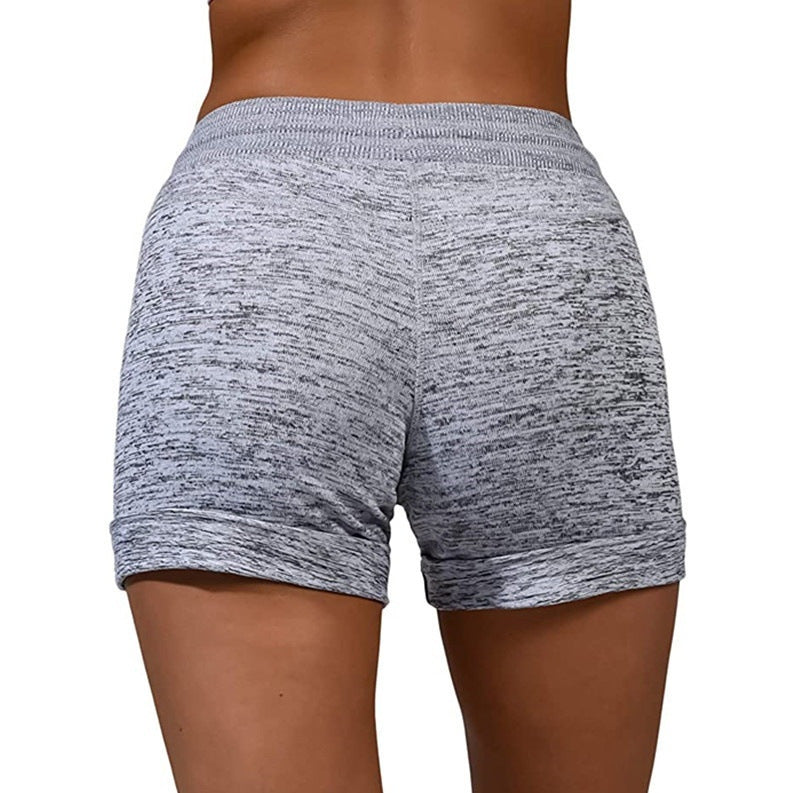 Short de sport extensible à lacets et à séchage rapide pour femme