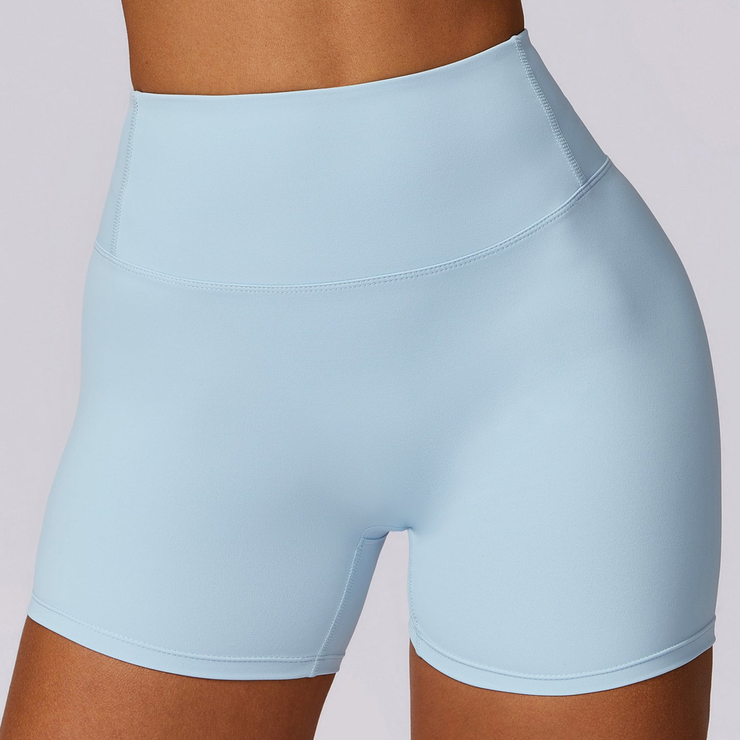 Short de sport moulant taille haute pour yoga et levage des hanches