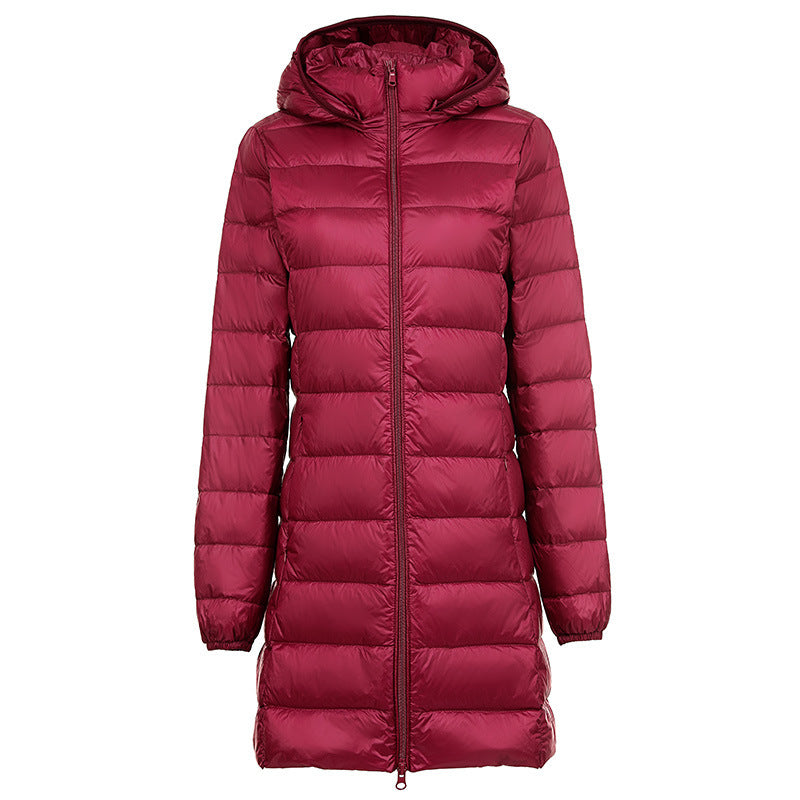 Manteau en duvet léger amovible pour automne et hiver