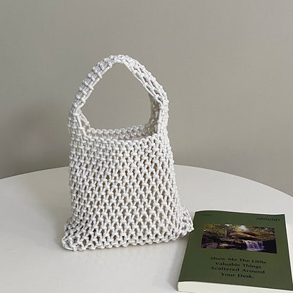 Sac de plage en maille polyvalent tissé à la main