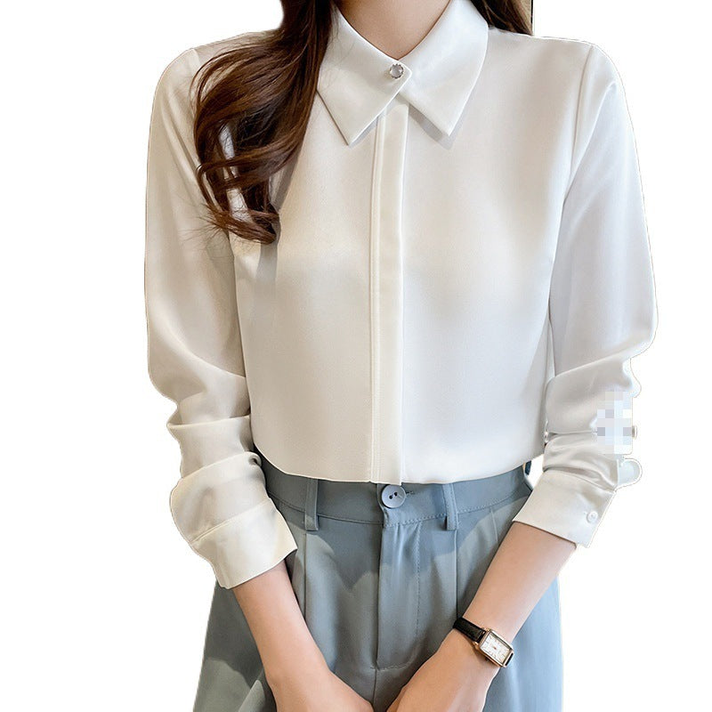 Business Chiffon Blouse Women Long Sleeve Tops Outerwear