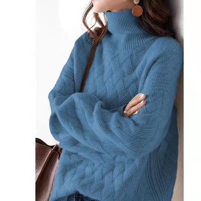 Women's Turtleneck Thread Warm Sweater Knitted Bottoming Shirt