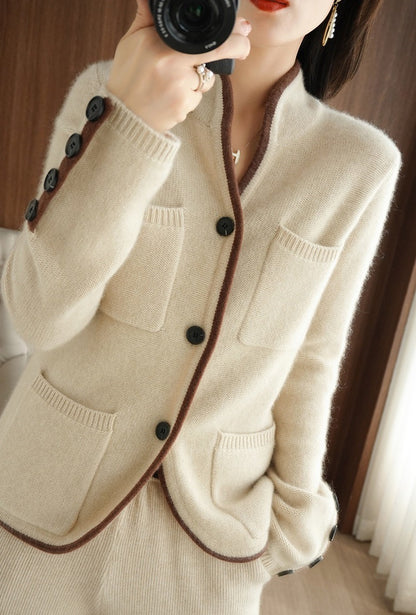 Cardigan Femme Niche Design Sense Pull Manteau